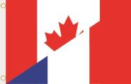 Fahne Kanada-Frankreich 90 x 150 cm 