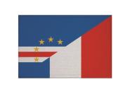 Aufnäher Kap Verde-Frankreich Patch 9 x 6 cm 