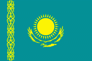 Flagge Kasachstan 