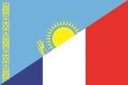 Flagge Kasachstan - Frankreich 