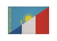 Aufnäher Kasachstan-Frankreich Patch 9 x 6 cm 