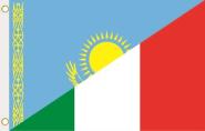 Fahne Kasachstan-Italien 90 x 150 cm 