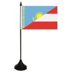 Tischflagge  Kasachstan-Östereich 10x15 cm 