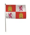 Stockflagge Kastilien und Leon 30 x 45 cm 