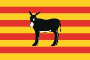 Aufkleber Katalonien Esel 