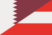 Flagge Katar-Österreich 