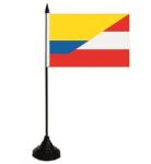 Tischflagge  Kolumbien-Österreich 10x15 cm 