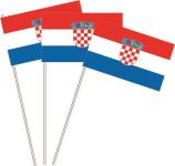 Papierfahnen Kroatien 