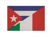 Aufnäher Kuba-Italien Patch 9 x 6 cm 