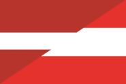 Flagge  Lettland-Österreich 