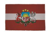 Glasreinigungstuch Lettland mit Wappen 