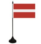 Tischflagge Lettland 10 x 15 cm 