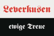 Flagge Leverkusen ewige Treue 
