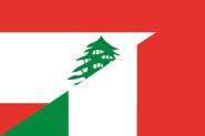 Flagge Libanon - Italien 