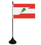 Tischflagge  Libanon-Österreich 10x15 cm 