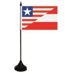 Tischflagge  Liberia-Österreich 10x15 cm 
