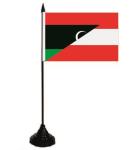 Tischflagge  Libyen-Österreich 10x15 cm 