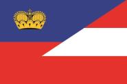 Flagge Lichtenstein-Österreich 