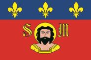 Flagge Limoges (Frankreich) 