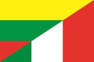 Aufkleber Litauen-Italien 