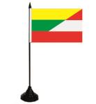 Tischflagge  Litauen-Österreich 10x15 cm 