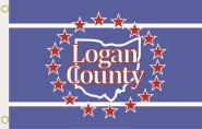 Fahne Logan County (Ohio) 90 x 150 cm 