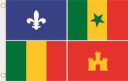 Fahne Louisiana Creole 90 x 150 cm 