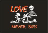 Flagge Love never dies 