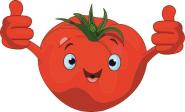 Aufkleber Lustige Tomate 