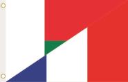 Fahne Madagaskar-Frankreich 90 x 150 cm 