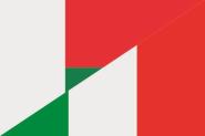 Flagge Madagaskar - Italien 