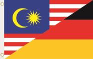 Fahne Malaysia-Deutschland 90 x 150 cm 