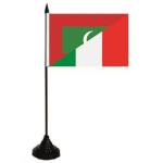 Tischflagge Malediven-Italien 10 x 15 cm 