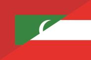 Flagge Malediven-Österreich 