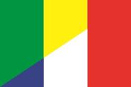 Flagge Mali - Frankreich 