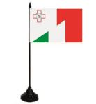 Tischflagge Malta-Italien 10 x 15 cm 