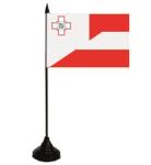 Tischflagge  Malta-Österreich 10x15 cm 