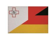 Aufnäher Patch Malta - Deutschland 9 x 6 cm 