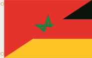 Fahne Marokko-Deutschland 90 x 150 cm 