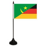 Tischflagge Mauretanien-Deutschland 10 x 15 cm 