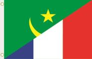 Fahne Mauretanien-Frankreich 90 x 150 cm 