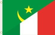 Fahne Mauretanien-Italien 90 x 150 cm 