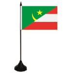 Tischflagge  Mauretanien-Österreich 10x15 cm 