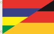 Fahne Mauritius-Deutschland 90 x 150 cm 