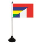 Tischflagge Mauritius-Frankreich 10 x 15 cm 