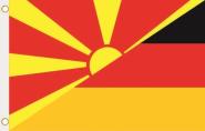 Fahne Mazedonien-Deutschland 90 x 150 cm 