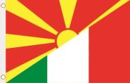 Fahne Mazedonien-Italien 90 x 150 cm 