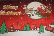 Fahne Merry Christmas mit Rentier rot 90 x 150 cm 