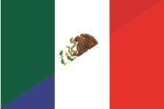 Flagge Mexiko - Frankreich 