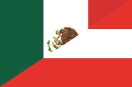Flagge Mexiko-Österreich 